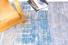 Atlantic Collection Streaks Long Island Blue 8718 rug by Louis De Poortere