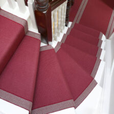 Hanover Garnet stair runner by Roger Oates