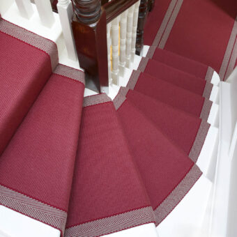 Hanover Garnet stair runner by Roger Oates