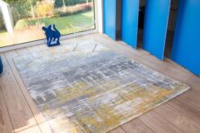 Atlantic Collection Streaks Sea Bright Sunny 8715 rug by Louis De Poortere