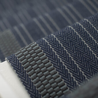 Hanbury Midnight stair runner by Roger Oates