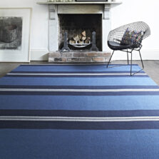 Franklin Indigo stair runner by Roger Oates
