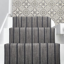 Kasuri Onyx stair runner by Roger Oates