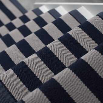 Fitzroy Midnight stair runner by Roger Oates