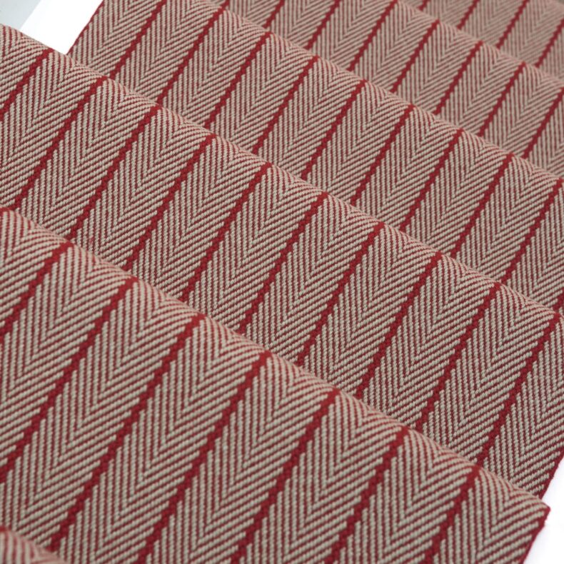 Halle Garnet stair runner by Roger Oates