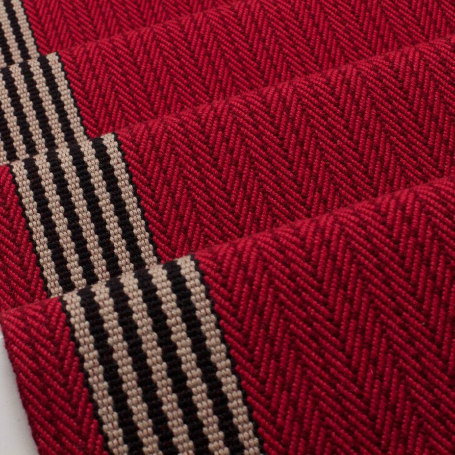 Flaxman Ruby stair runner by Roger Oates