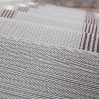Fulham Quartz stair runner by Roger Oates