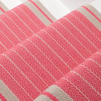 Whitman Bright Rose stair runner by Roger Oates