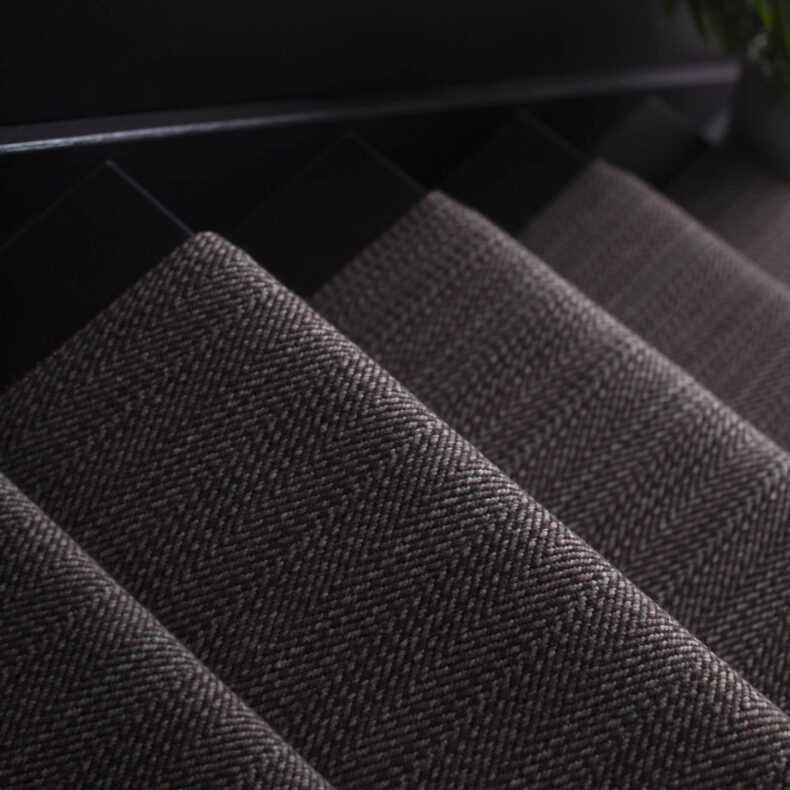 Kobe Plum stair runner by Roger Oates