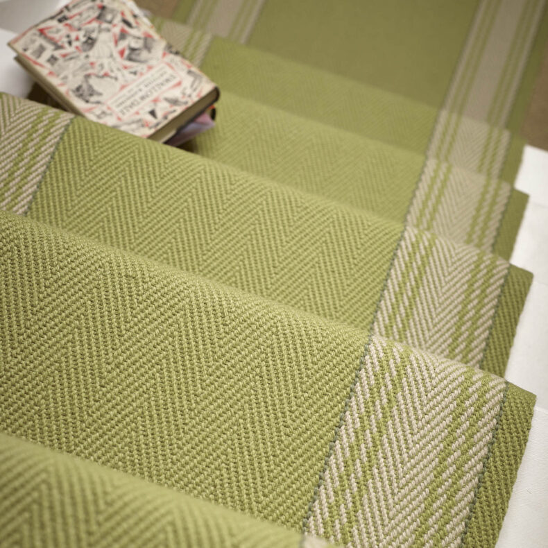 Avon Olive stair runner by Roger Oates