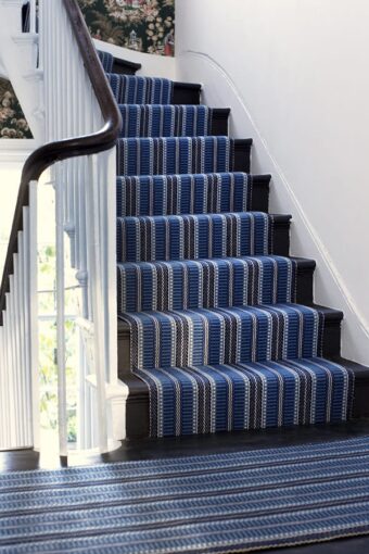 Masai Indigo stair runner by Roger Oates