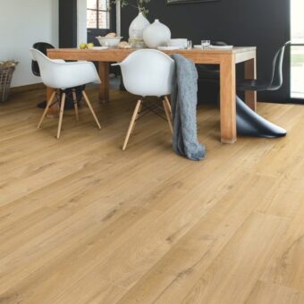 View of Soft Oak Natural IM1855 laminate tile by Quick-Step