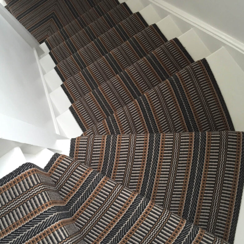 Masai Tobacco stair runner by Roger Oates