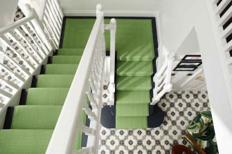 New Hadley Lime stair runner by Roger Oates