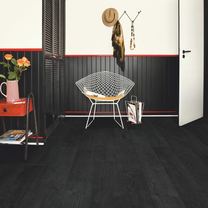 View of Burned Planks IMU1862 laminate tile by Quick-Step