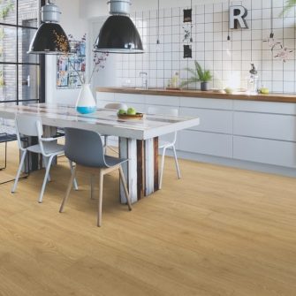 View of Woodland Oak Natural MJ3546 laminate tile by Quick-Step