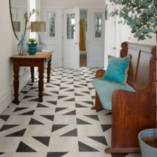 View of Grey Slate 3053 luxury vinyl tile by Cavalio