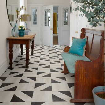 View of Grey Slate 3053 luxury vinyl tile by Cavalio