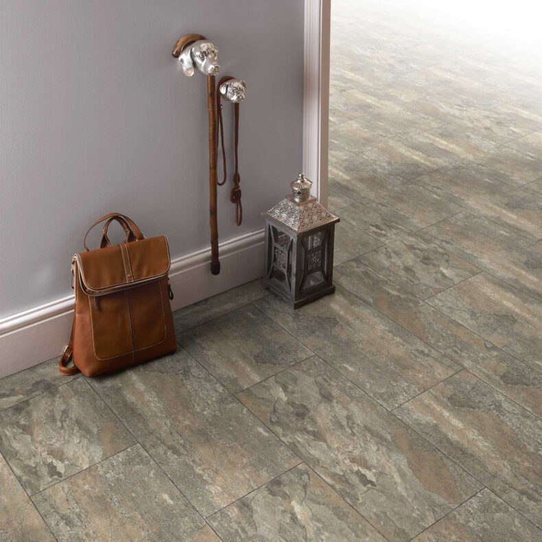 View of Scottish Slate 3057 luxury vinyl tile by Cavalio
