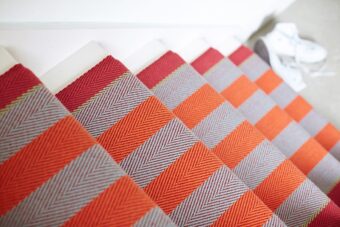 Fitzroy Bright stair runner by Roger Oates