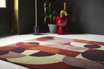 Decor Red Pale Green 95203 rug by Brink
