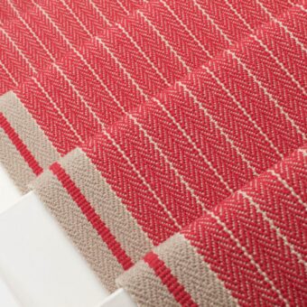 Whitman Light Red stair runner by Roger Oates