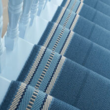 Westport Indigo stair runner by Roger Oates