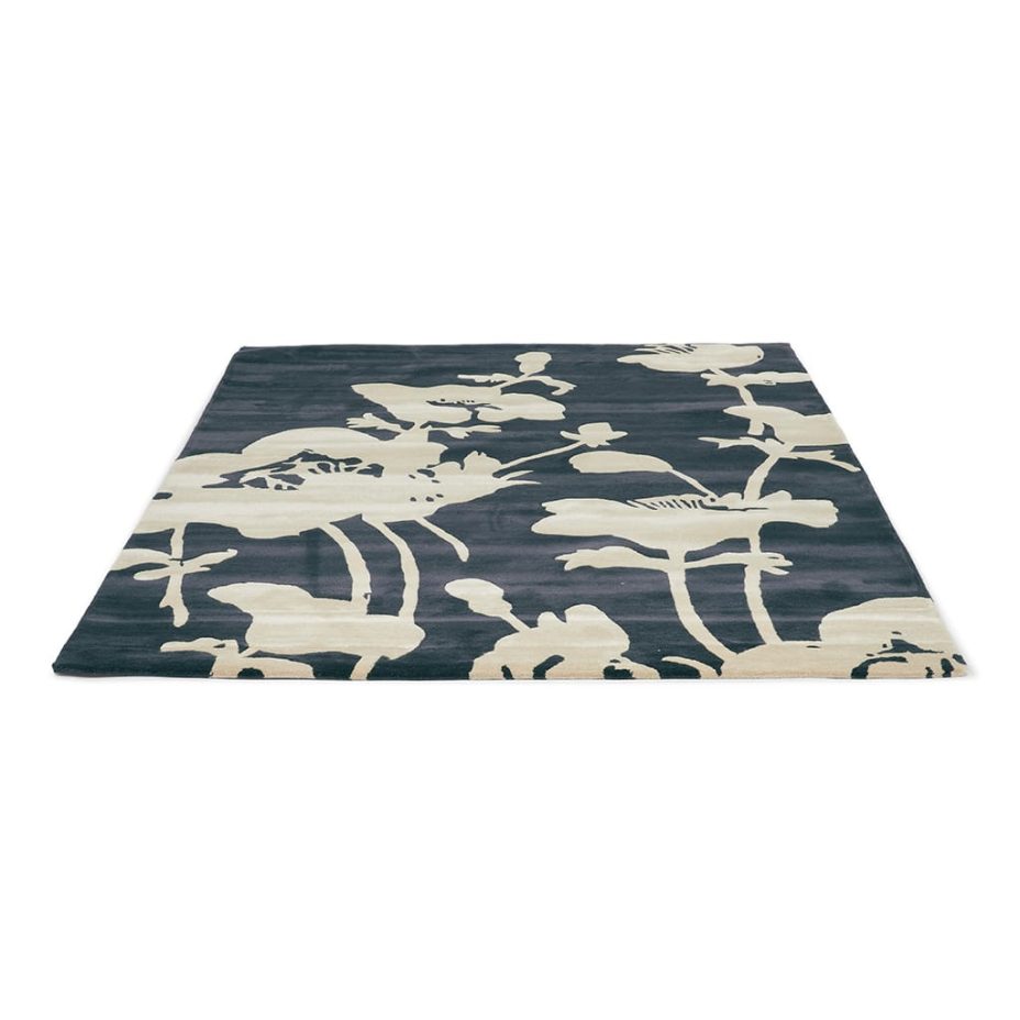 Floral 300 Charcoal 39604 rug by Florence Broadhurst