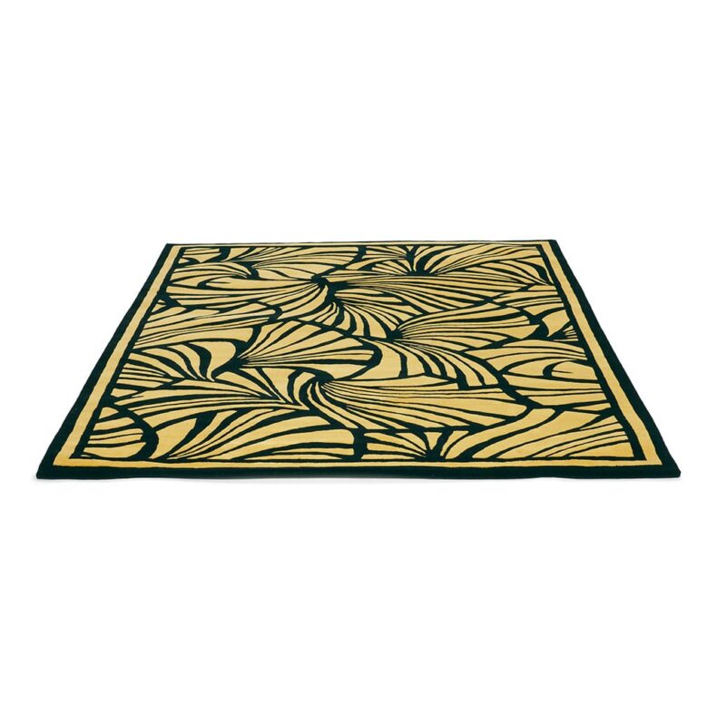 Japanese Fans Gold 39305 rug by Florence Broadhurst