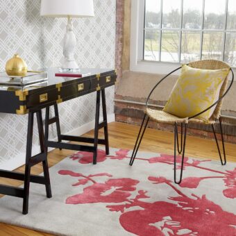 Floral 300 Poppy 39600 rug by Florence Broadhurst