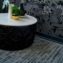 Slub Charcoal 39405 rug by Florence Broadhurst