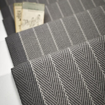 Dart Pigeon stair runner by Roger Oates