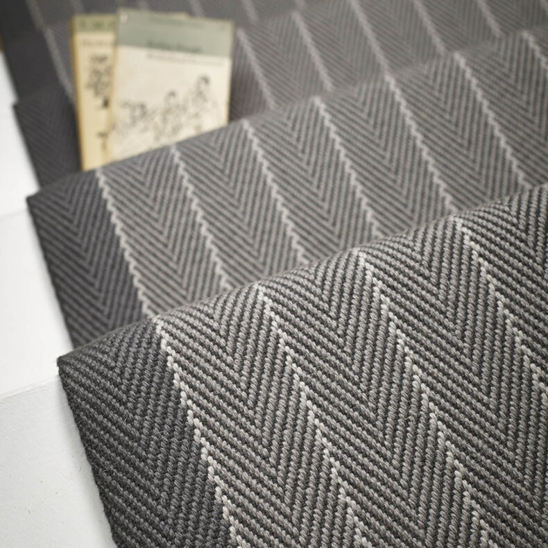 Dart Pigeon stair runner by Roger Oates