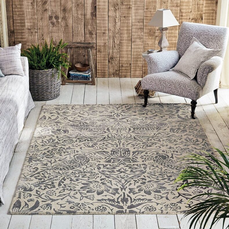 Pure Strawberry Thief Ink 28105 rug by Morris