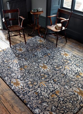 Snakeshead Indigo 127208 rug by Morris