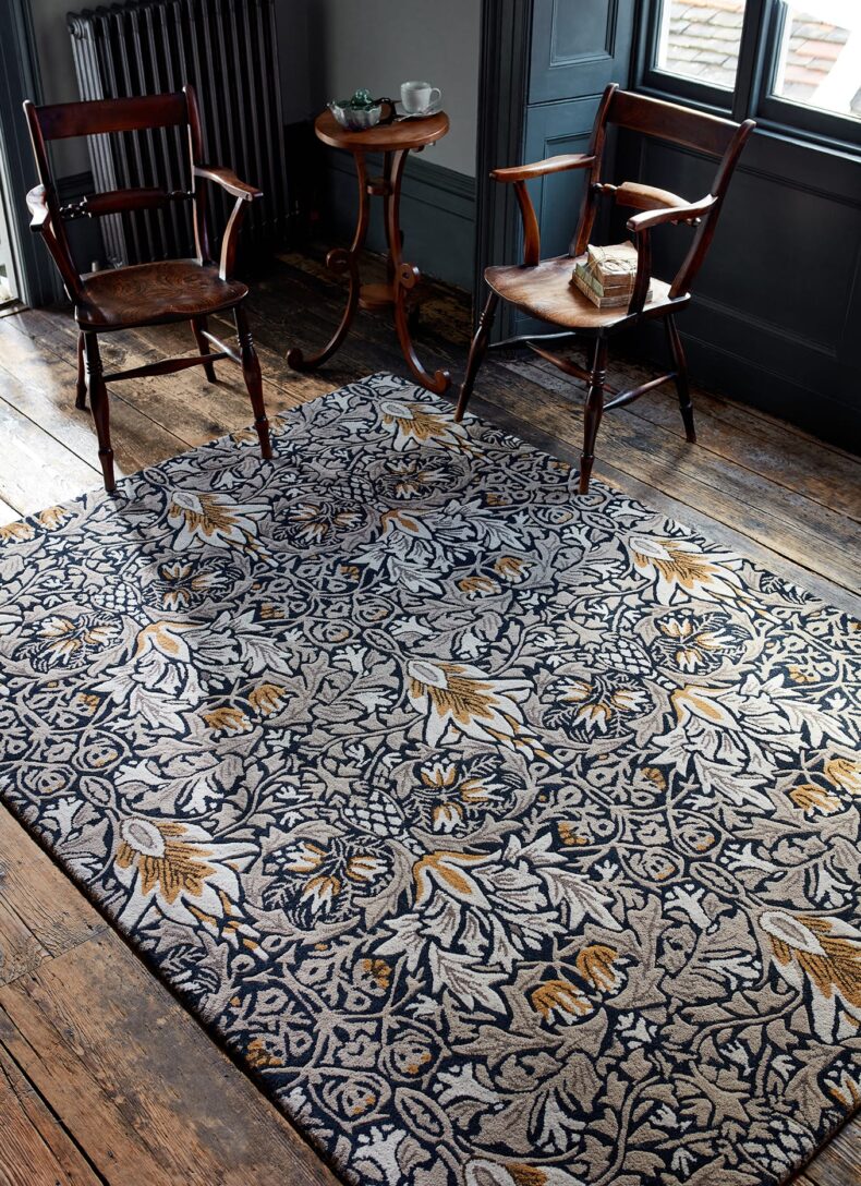 Snakeshead Indigo 127208 rug by Morris