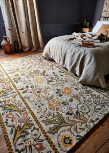 Wilhelmina Linen Mustard 127401 rug by Morris