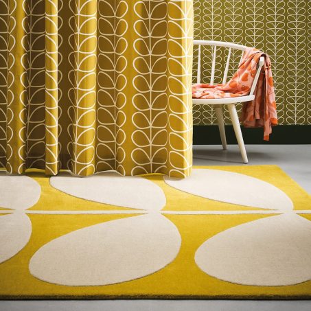 Yellow Stem 59306 rug by Orla Kiely