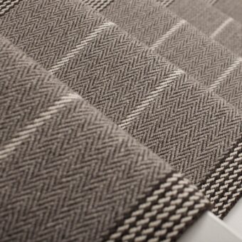 Shetland Collection, Swanson Light Grey stair runner by Roger Oates
