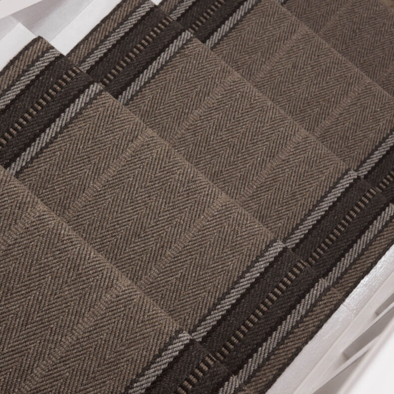 Shetland Collection, Hampton Dark Grey stair runner by Roger Oates