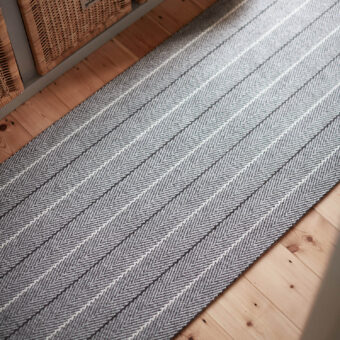 Shetland Collection, Dart Ground Light Grey stair runner by Roger Oates