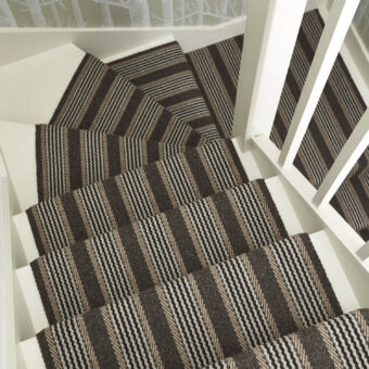 Shetland Collection, Sudbury Moorit stair runner by Roger Oates