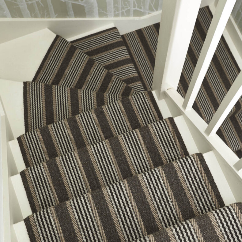 Shetland Collection, Sudbury Moorit stair runner by Roger Oates