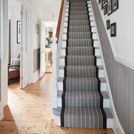 Shetland Collection, Dart Light Grey stair runner by Roger Oates