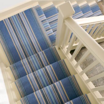Chatham China Blue stair runner by Roger Oates