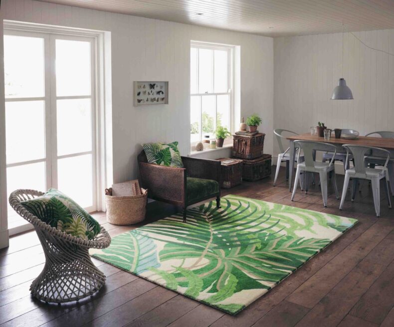 Manila Green 46407 rug by Sanderson