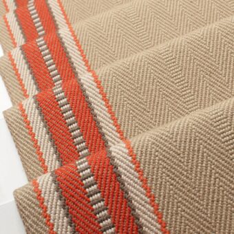 Westport Coral stair runner by Roger Oates