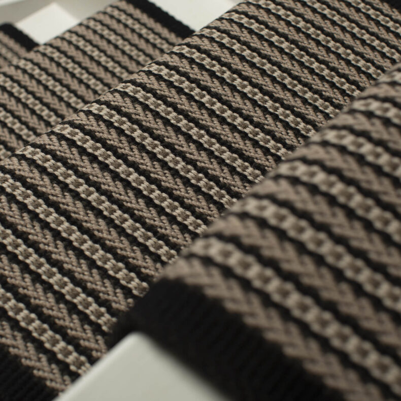 Ixworth Lamp Black stair runner by Roger Oates