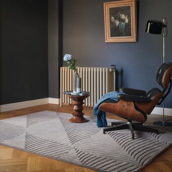 Folia Grey 38305 38305 rug by Wedgwood