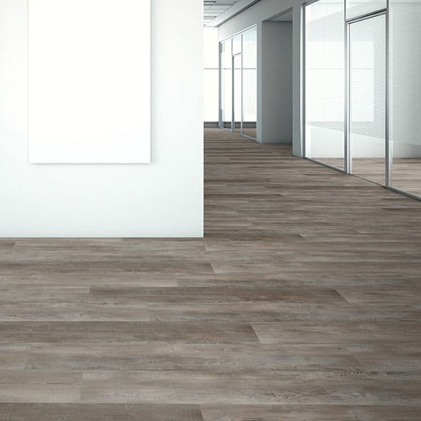 View of Washed Pine, Charcoal 2838 luxury vinyl tile by Cavalio
